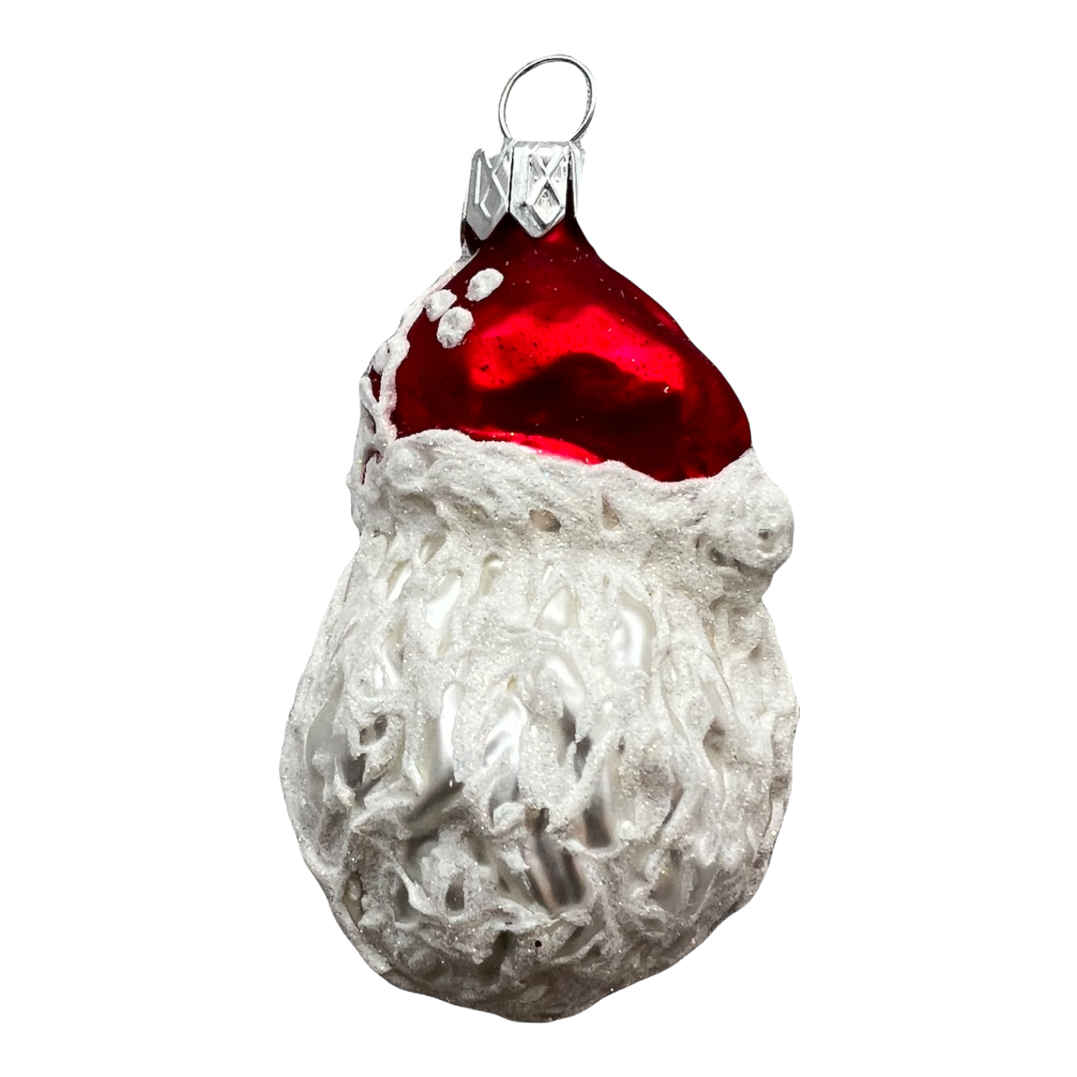 Grandma’s Santa Hand Blown Glass Christmas Ornament | Made in Germany