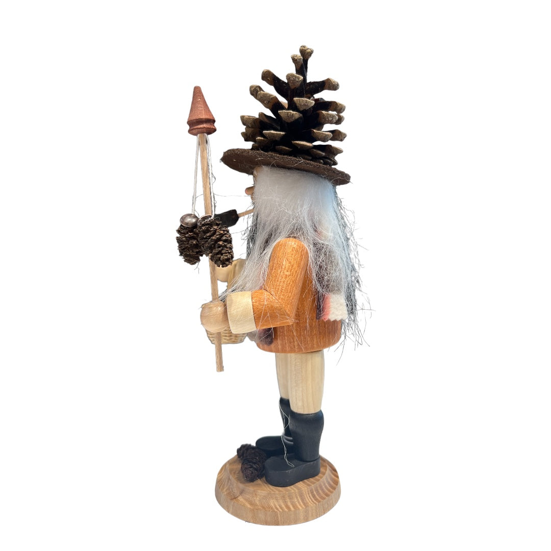 Pine Cone Hat Forest Wanderer Gnome Incense Smoker (Made in Germany)