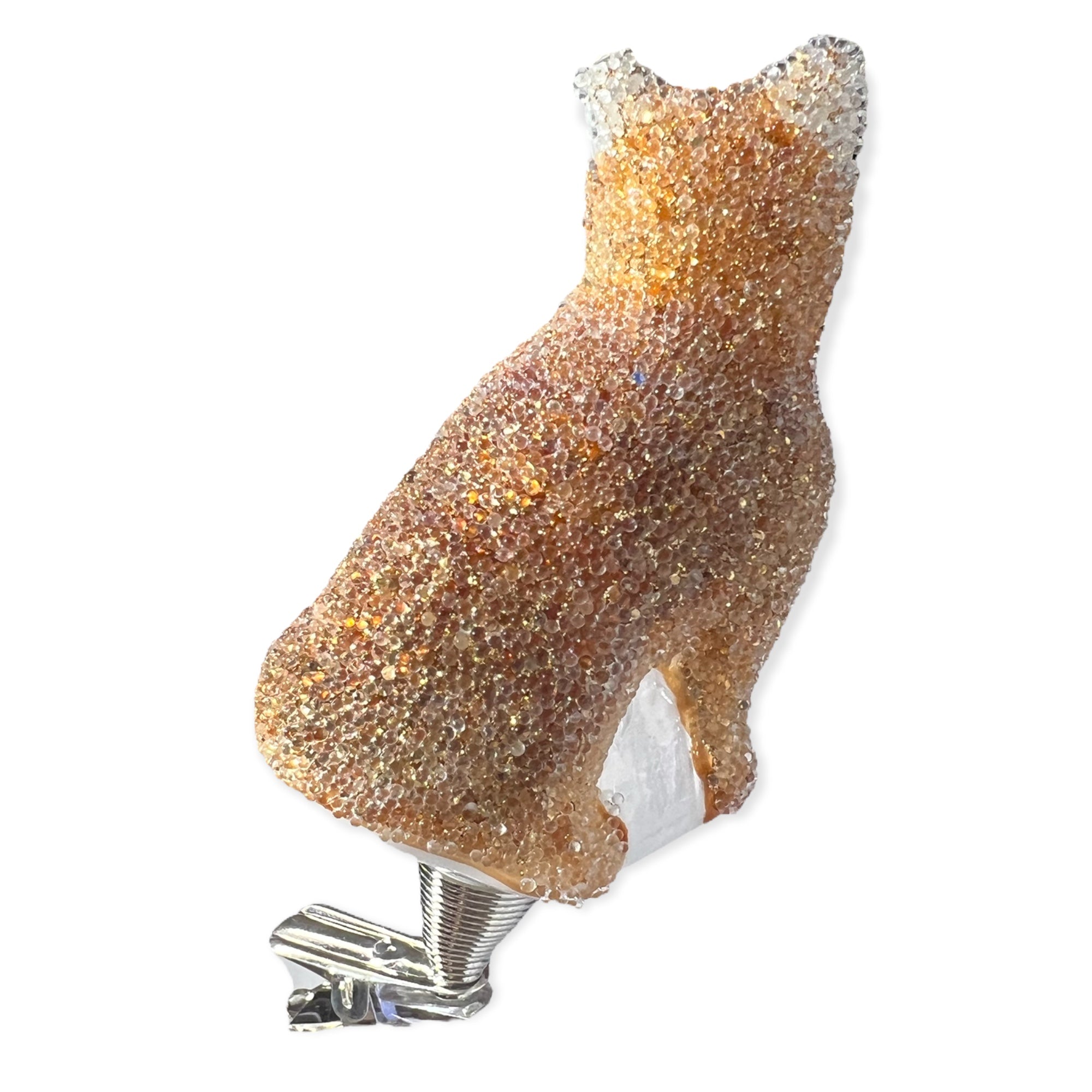 Fox Clip Hand Blown Glass Christmas Ornament | Made in Germany Timothy De Clue Collection