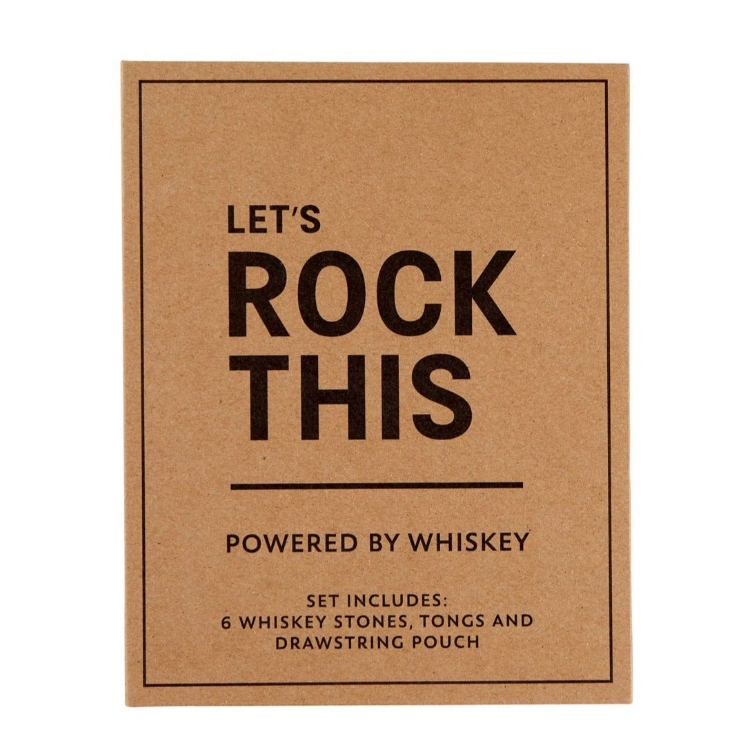 Let's Rock This, Whiskey Stones Set Gift Book - Barware Essential Timothy De Clue Collection