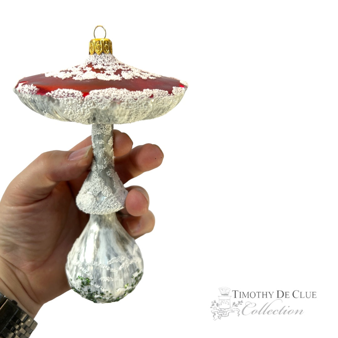 Mystical Iced Mushroom 2023 “PNW Forest Series"- Timothy De Clue Exclusive Christmas Ornament