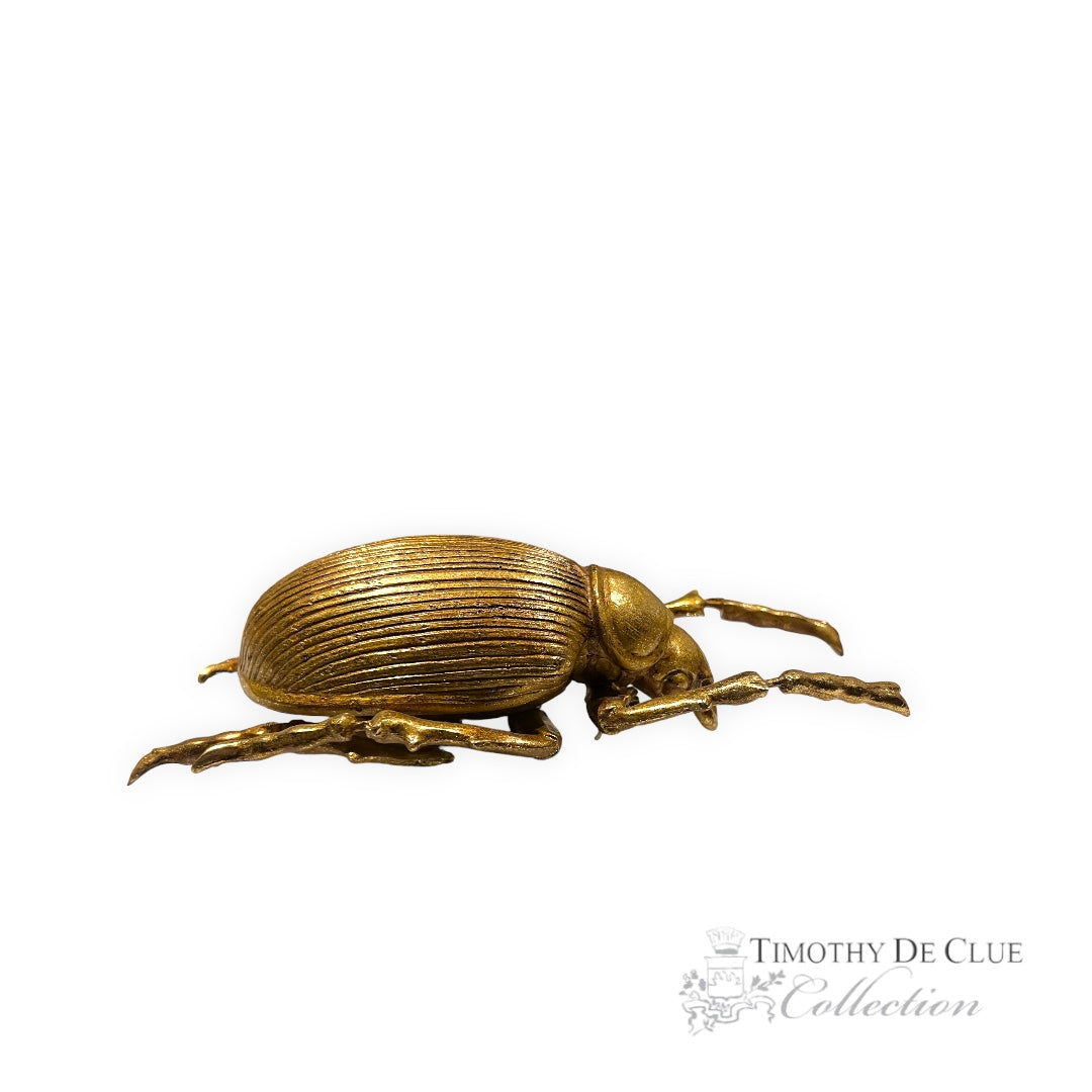 Gold Leaf Beetle Wall or Shelf Decor Timothy De Clue Collectio