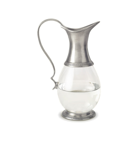 Pitcher, decorative glass water pitcher or decanter