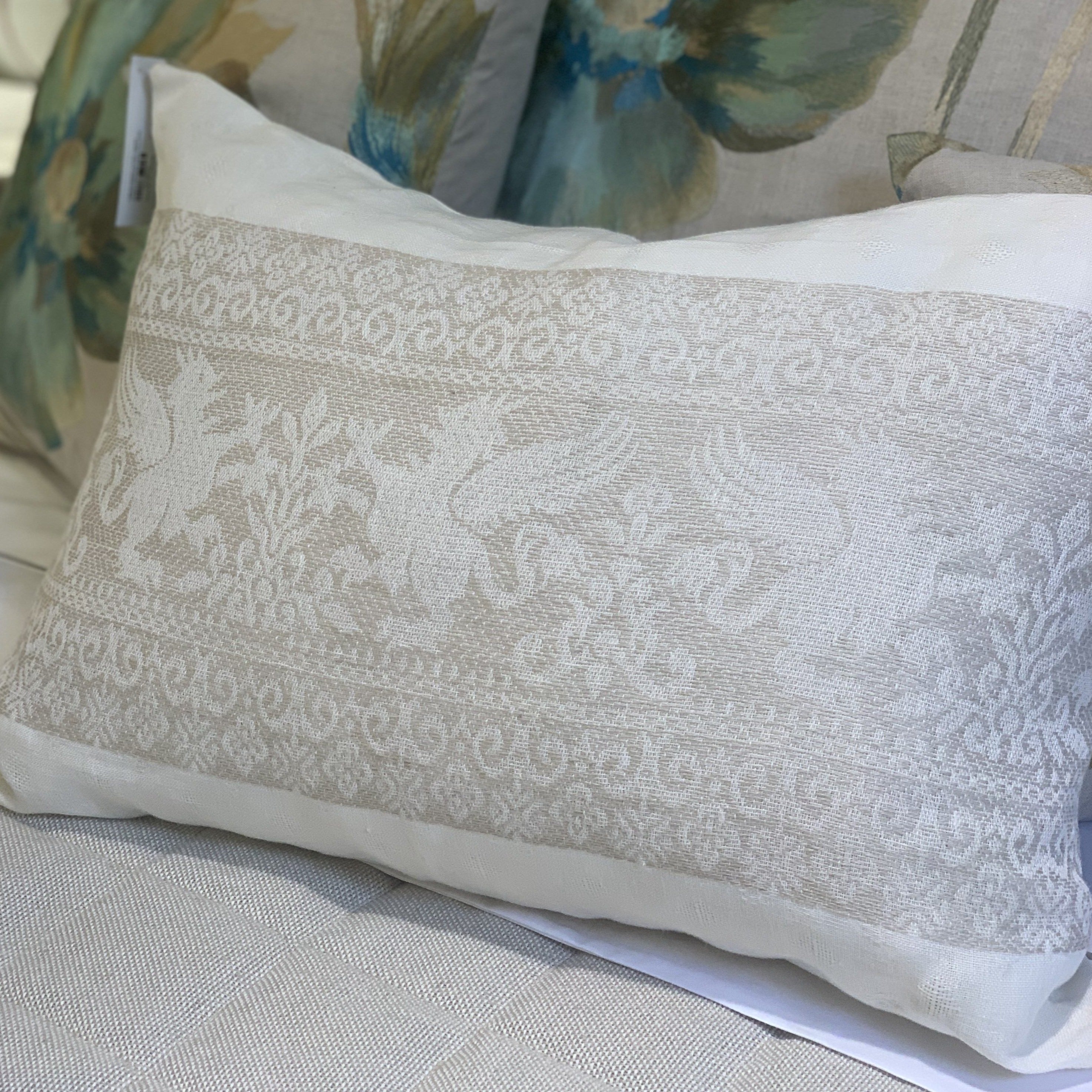 Griffin Linen Grey Decorative Pillow