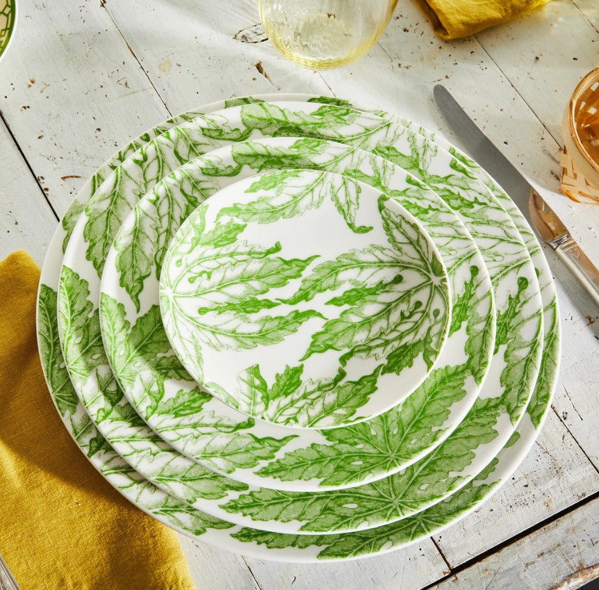 Freya Green 8.25" (Rimmed) Salad Plate Set of 4