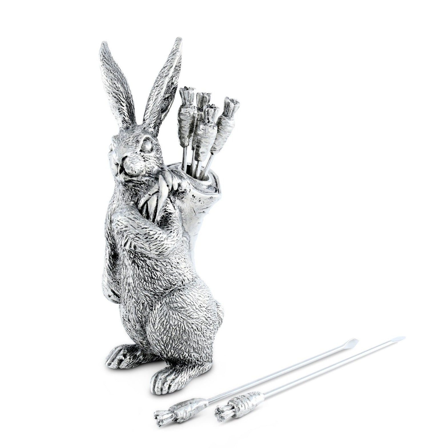 Pewter Rabbit Olive-Cheese Carrot Pick | Timothy De Clue Collection 
