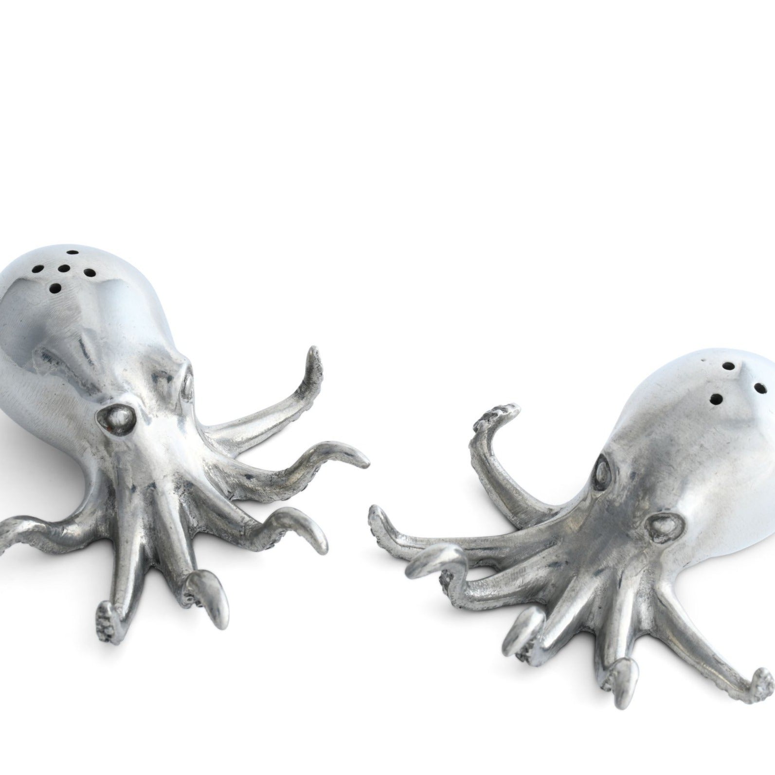 Octopus Kraken Pewter Salt and Pepper Set - Timothy De Clue Collection 