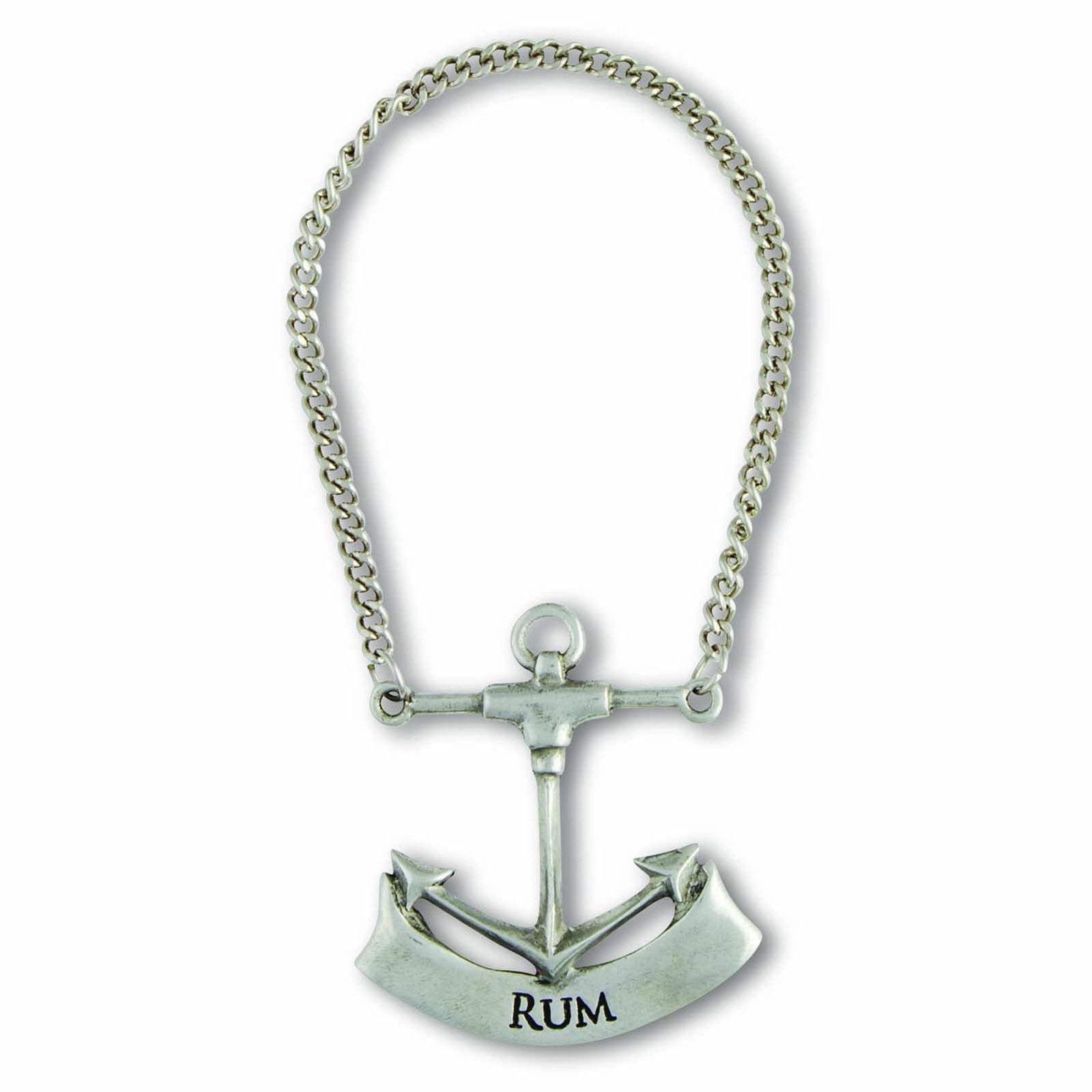 Pewter Ship Anchor Decanter Tags