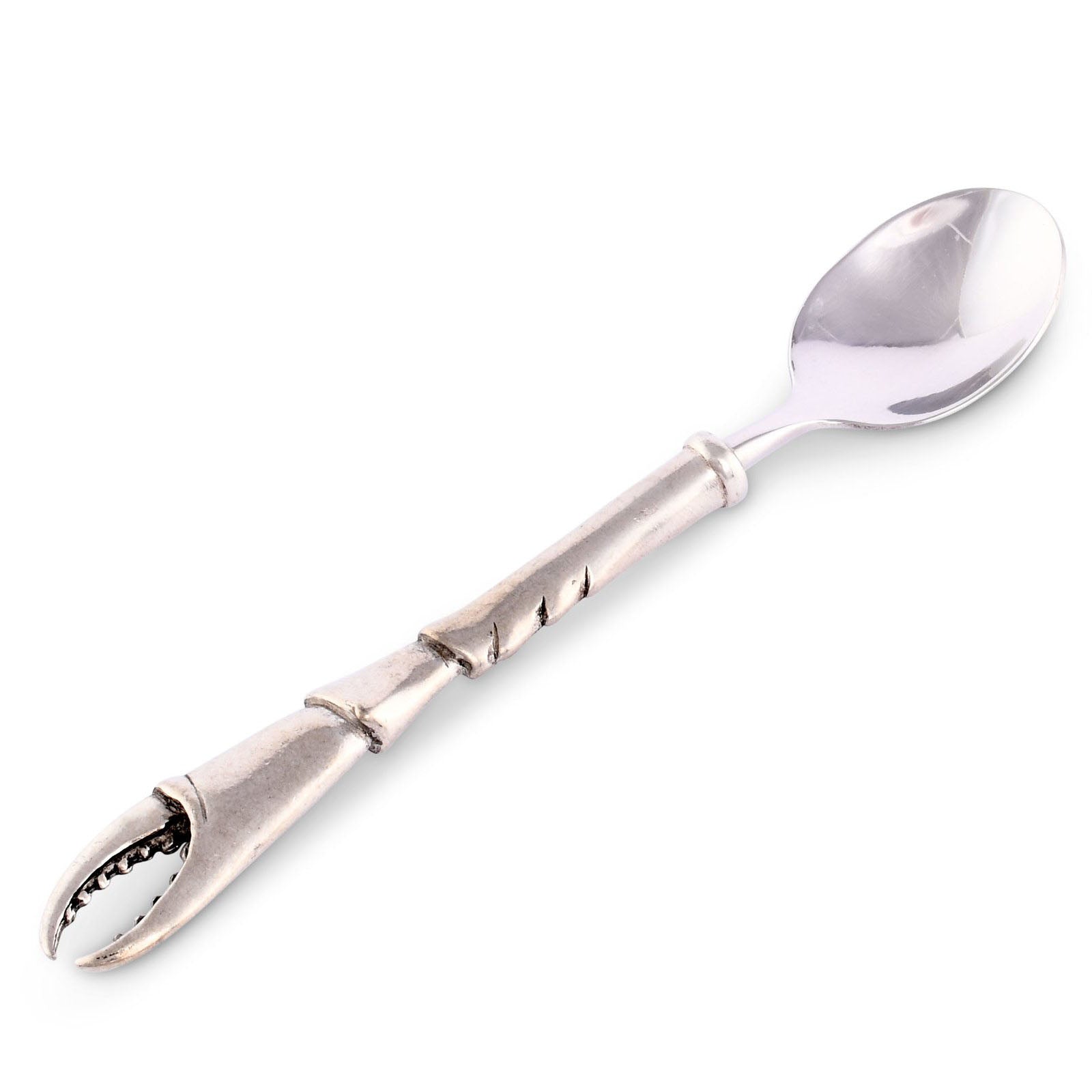 Pewter Handled Crab Claw Spoon- Timothy De Clue Collection