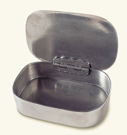Antler Engraved Solid Pewter Lidded Box - Timothy De Clue Collection 